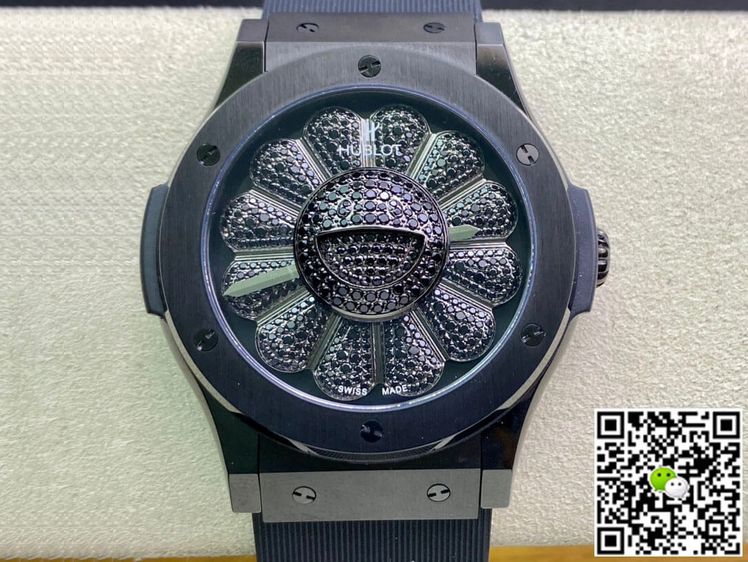 Hublot Classic Fusion Takashi Murakami 507.CX.9000.RX.TAK21 1:1 Best Edition Replica Watch Black Carbon Fiber Case
